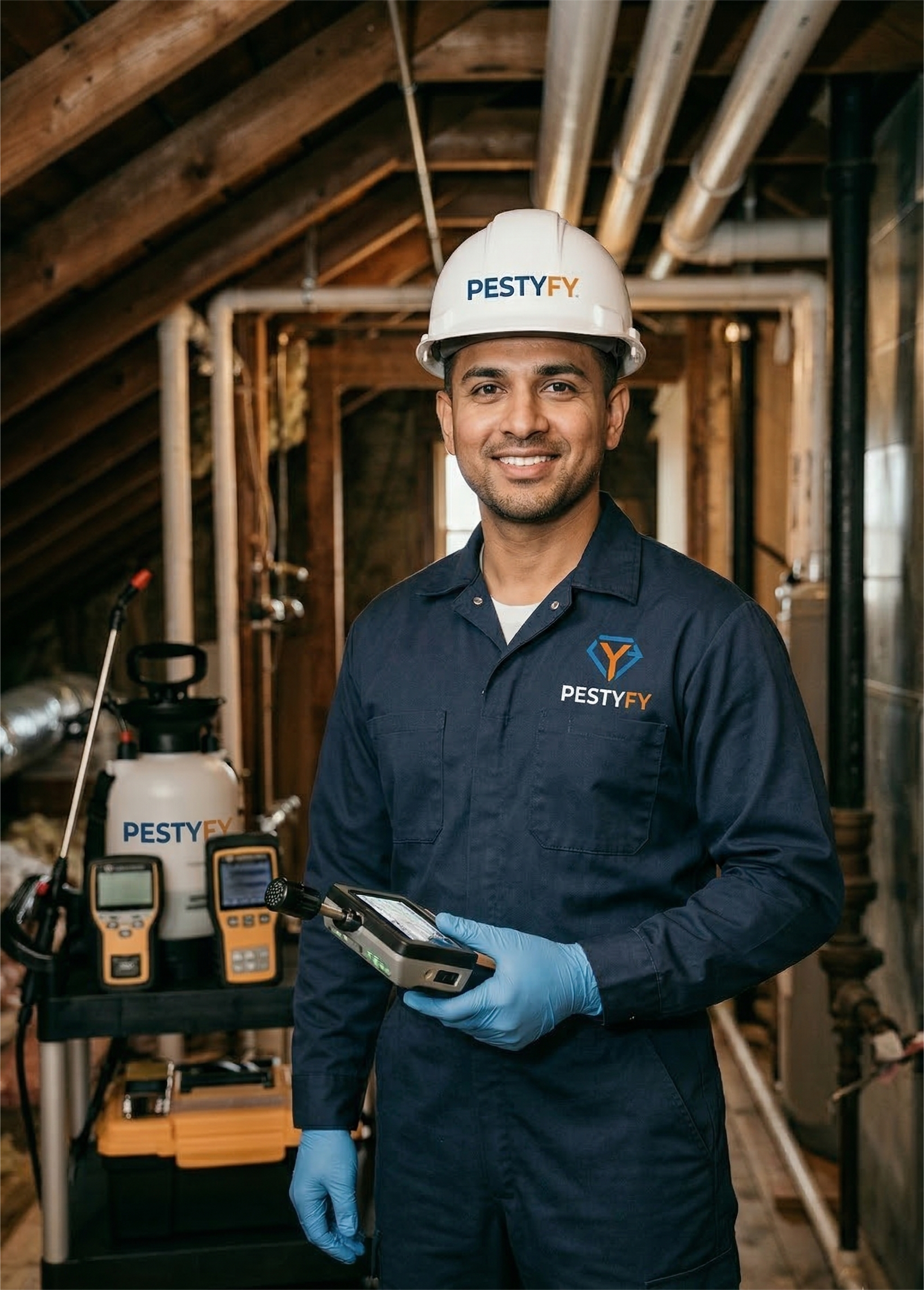 Pestyfy technician at work